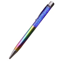 Stylos à paillettes dorées, stylos à paillettes flottantes, stylo à sable mouvant avec prix d'usine, stylo à bille brillant avec encre noire/bleue
