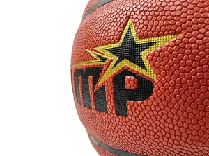 Custom Basketball Training Microfiber Leather Competition Basketball Size 7 Basketball Ball