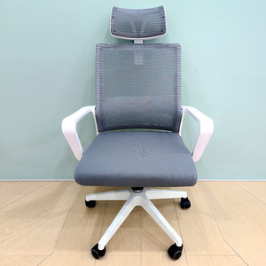 ハイバックオフィス家具 360度回転 快適 ピンク グレー 回転式 高級エグゼクティブチェア 人間工学に基づいたオフィスチェア（キャスター付き） - Product Image 2