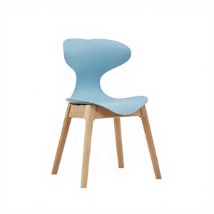 Chaises de salle à manger, de salon et de cuisine de style moderne du milieu du siècle, hauteur réglable, coque en plastique souple, extérieur en métal, en vente - Product Image 2