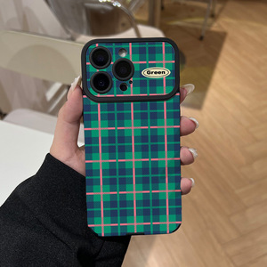 <span class=keywords><strong>Coque</strong></span> de téléphone portable de style britannique, compatible avec <span class=keywords><strong>iPhone</strong></span> 16/15, résistante aux chutes, 17ProMax, vert rose contrasté, <span class=keywords><strong>coque</strong></span> souple - Product Image 6