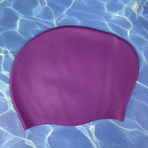 Mềm mại thoải mái Silicone đào tạo cạnh tranh mũ bơi tùy chỉnh in mũ bơi cho người lớn - Product Image 5