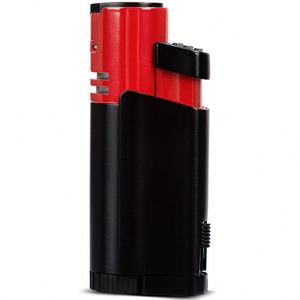 Jet Torch Cigar <b>Lighter</b> with Cigar Punch <b>Windproof</b> Refillable Butane Cigarette <b>Lighter</b> for Cigar Custom Logo Wholesale Bulk - Product Image 4