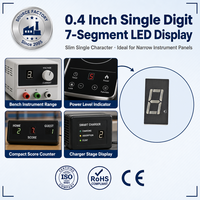 Hochwertiges 1-stelliges 0,4 Zoll 7-Segment-LED-Display-Panel-Design für Kochtimer-Anzeigegeräte LED-Anzeige