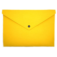 Grande capacité feutre portefeuille pochette lettre enveloppe bouton fermeture bureau maison école papeterie affaires papier fichier Document sac