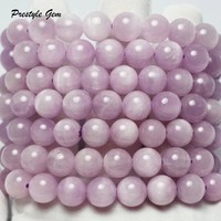 Bracelet en perles naturelles AAA vente en gros, Kunzite oeil de chat, ronde, ample, pour la conception de bijoux, livraison gratuite