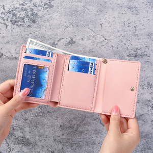 Portefeuille étudiant mignon et coloré en <span class=keywords><strong>cuir</strong></span> PU pour filles, mini <span class=keywords><strong>porte</strong></span>-monnaie pour femmes, <span class=keywords><strong>porte</strong></span>-cartes d'identité - Product Image 2