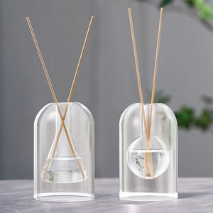 Florero de cristal verde, decoración de doble capa, floreros decorativos modernos <span class=keywords><strong>altos</strong></span> de burbujas sopladas - Product Image 4