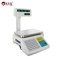 Elektronische digitale barcode weegschaal met LCD display, OEM/ODM, CE gecertificeerd, voor de voedingsmiddelen- en snackindustrie, hoge precisie, 30kg capaciteit