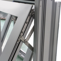 Tiantech — auvent manuel de Villa Double glaçage, fenêtre en aluminium avec écran, pour la maison