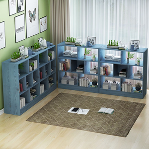 Đồ Nội Thất Gia Đình Hiện Đại Tùy Chỉnh Trắng MDF Gỗ Kệ Sách 6 Kệ 1 Tủ Lưu Trữ Organizer Book Kệ Tủ - Product Image 6