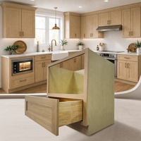 Armoire à micro-ondes MDB30 |   Armoires de cuisine en gros pour les développeurs immobiliers |   Armoires de cuisine à assembler, chêne blanc