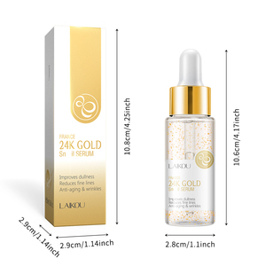 Sérum anti-âge éclaircissant LAIKOU 30 ml, nouveau soin du visage, gel à l'acide hyaluronique et à la mucine d'escargot 24 carats pour la réduction des rides du visage - Product Image 4