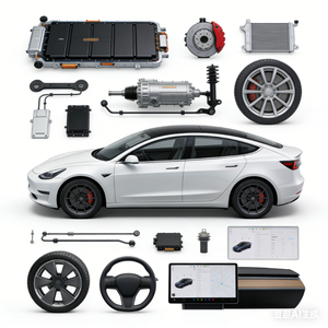 Kit de Carrocería YUCHI para Tesla Model 3 Estilo Hacker, Parachoques Delantero, Parachoques Trasero, Faldones Laterales y Capó para Tesla Model 3 - Product Image 3