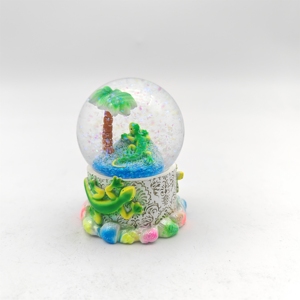 Globe à neige en résine avec logo personnalisé d'usine, souvenir touristique, vie marine, animal, Floride, <span class=keywords><strong>Miami</strong></span>, dauphin, tortue - Product Image 4
