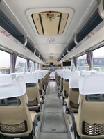 Autocar de tourisme d'occasion Yutong ZK6127, 49 places, grand format, moteur Weichai 336HP, suspension pneumatique, retardateur, caméra de recul, sièges en cuir