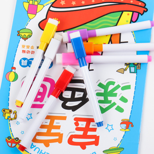 Chất lượng cao bán buôn Văn Phòng TrườNg phong cách đầy màu sắc khô xóa bảng trắng Bút Đánh Dấu với tẩy - Product Image 4