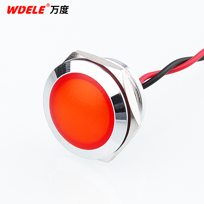 WD19mm Electrical Indicator Light Waterproof Signal Lamp With Wire 3V 5V 6V 12V 24V 220v Red Yellow Blue Green White · image 3
