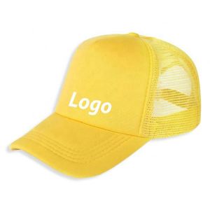 Casquettes de camionneur personnalisées de haute qualité à 5 panneaux avec logo brodé en relief 3D et fermeture à pression en maille - Product Image 3