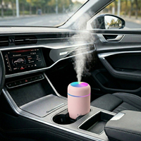 Nouveautés : Humidificateur ultrasonique intelligent, mini diffuseur d'air portable avec lumières LED pour voiture et extérieur
