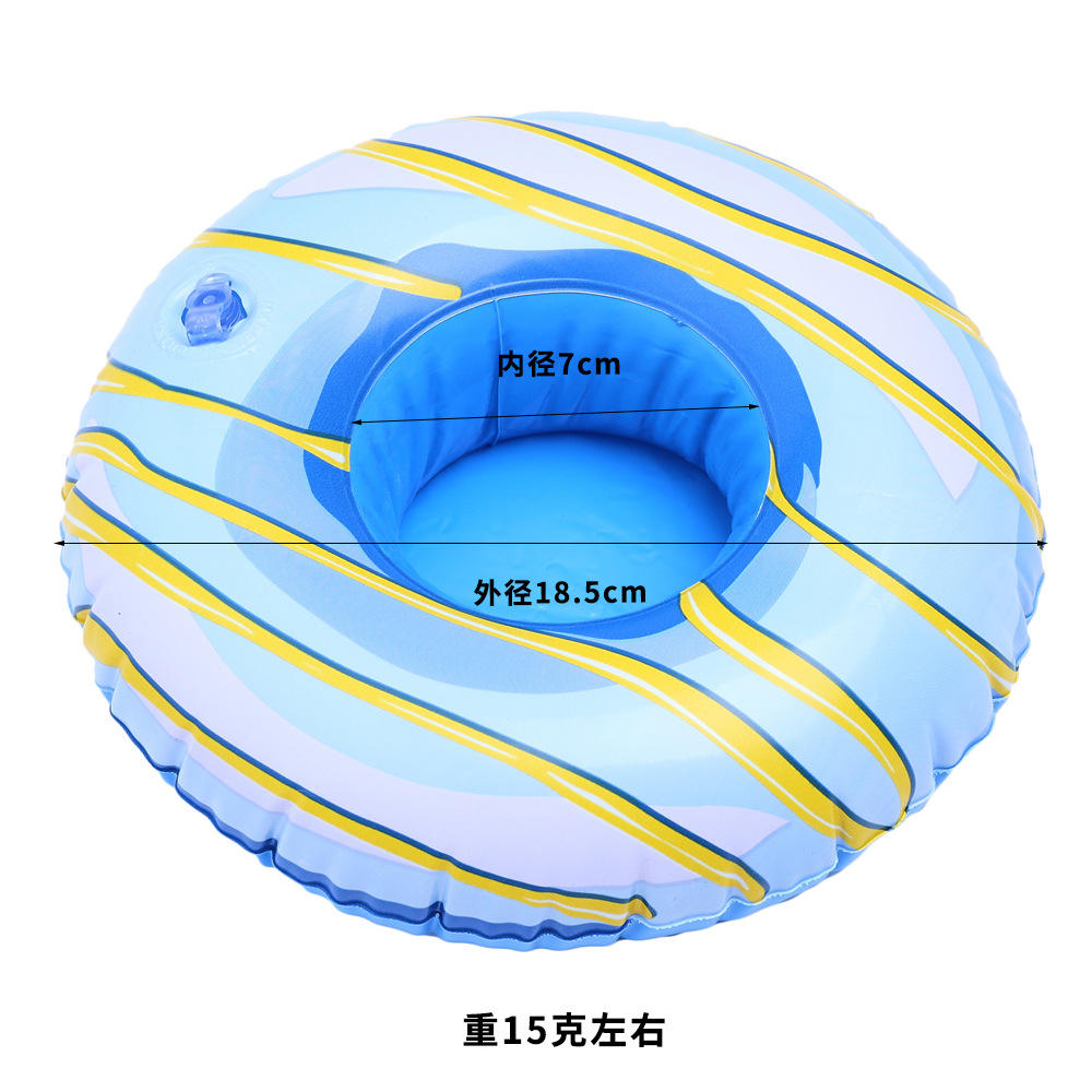 Coaster de pain rayé bleu