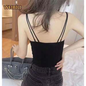 Ropa interior de látex Halter Tube <span class=keywords><strong>Top</strong></span> chaleco inalámbrico nuevo Bralette <span class=keywords><strong>Bandeau</strong></span> sujetador <span class=keywords><strong>tirantes</strong></span> mujeres hielo seda encaje pecho envoltura - Product Image 6