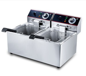 Friteuse électrique en acier inoxydable, neuve, en promotion, pour usage professionnel en restaurant (<span class=keywords><strong>poulet</strong></span> et hamburgers) - Product Image 1