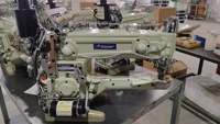 Nouvelle machine à coudre industrielle à grande vitesse AS1500L-DD/UT à bras long (interlock) 3 aiguilles 5 fils avec moteur de coupe-fil 550W