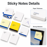 Notes autocollantes OEM pour l'école, logo personnalisé, notes autocollantes réutilisables faciles à déchirer, rappels pour la salle de classe, fabricant d'origine