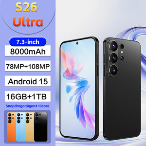 S26 Ultra Global 5G LTE Dual-SIM-Handy 7,3 Zoll HD-Bildschirm 16GB+1TB großer Speicher 108MP Kamera 8000mAh Gesichtserkennung Smart-Handy - Product Image 1