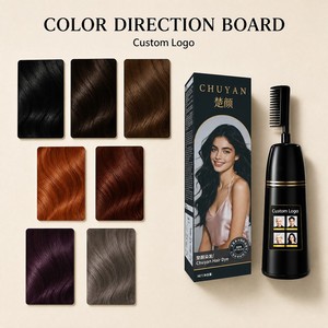 Crème colorante permanente pour cheveux à l'essence naturelle longue durée avec applicateur peigne – Prix usine, qualité professionnelle - Product Image 1