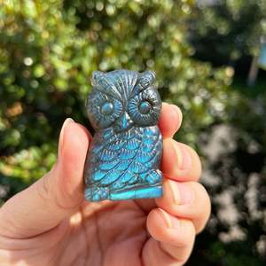 Intaglio naturale di cristallo curativo animale bellissimo arcobaleno Flash <span class=keywords><strong>elefante</strong></span> Labradorite intaglio per ciondolo - Product Image 6