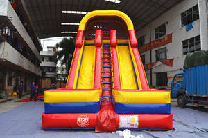 Tobogán Inflable para Exteriores, Castillo Inflable, Tobogán de Jardín, Obstáculos, Toboganes Gigantes Triples - Product Image 5