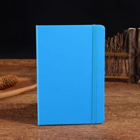 Carnet à couverture rigide ligné 70 GSM en cuir PU, reliure cousue, impression numérique, porte-stylo, A5, multicolore