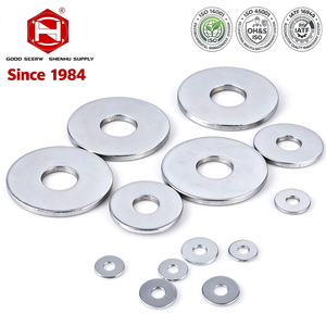 Rondelle plate en acier au carbone de haute qualité, série large, tailles métriques, galvanisée, pour fixation et joint d'étanchéité, vente en gros usine - Product Image 1