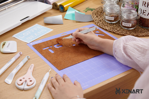 Tapis de coupe adhésif en vinyle pour <span class=keywords><strong>Cricut</strong></span> <span class=keywords><strong>Maker</strong></span> 3/<span class=keywords><strong>Maker</strong></span>/<span class=keywords><strong>Cricut</strong></span> Explore Air 2/Air/One tapis de coupe de remplacement 12x12 à forte adhérence - Product Image 5