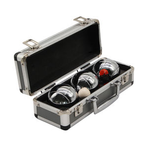 <span class=keywords><strong>Boules</strong></span> <span class=keywords><strong>de</strong></span> pétanque <span class=keywords><strong>de</strong></span> haute qualité en chrome argenté, 3 pièces, <span class=keywords><strong>pour</strong></span> l'exercice physique et les sports <span class=keywords><strong>de</strong></span> plein air, avec étui en aluminium - Product Image 1