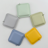 Mini règle de ruban rétractable portable en cuir souple avec LOGO personnalisé