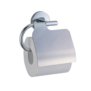 Portarrollos de Papel Higiénico Cromado de Pared con Tapa de Acero Inoxidable y Gancho de Hierro - Product Image 6