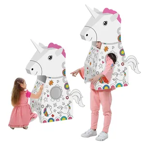 Trẻ em vui vẻ vẽ nguệch ngoạc Unicorn Câu Đố mặc DIY Doodle với OEM in