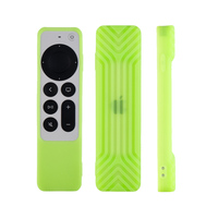 Funda de Silicona para Control Remoto Siri de Apple TV 4K, Recortes Precisos, Antiarañazos, Absorción de Impactos, Coque Telecommande Apple TV 4K Siri