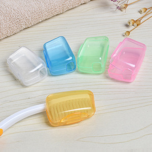 Étui de voyage portable pour brosse à dents, couvercle pliable en plastique, boîte de rangement pour accessoires dentaires d'extérieur avec protection de la tête de brosse - Product Image 1