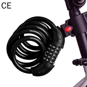 Câble de sécurité pour vélo à combinaison à 5 chiffres, vente en gros d'usine, cadenas à chaîne pour vélo - Product Image 5