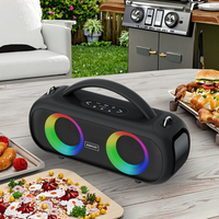 Enceintes de fête portables étanches IPX5 avec radio FM/WiFi, système 2.1 canaux 60W (B52)