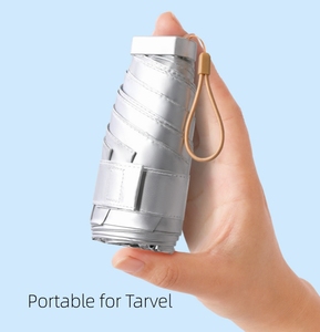 Chất Lượng Cao <span class=keywords><strong>Mini</strong></span> Ô Cá Nhân Không Thấm Nước Sombrillas Phụ Nữ Món Quà Nhỏ Phụ Nữ Cô Gái Ánh Sáng Nhỏ Gọn Túi UV 5 Gấp Ô - Product Image 1