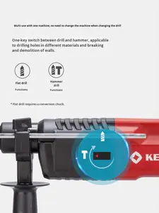 <span class=keywords><strong>KEN</strong></span> Ruiqi Perceuse à percussion électrique 2520E de qualité professionnelle, outil léger et multifonctionnel à haute puissance - Product Image 5