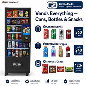 Nueva Máquina Expendedora de Bebidas Frías con Código QR de 10.1 Pulgadas, 6 Bandejas, Lector de Tarjetas, Asequible para Pequeñas Empresas en EE. UU. - Product Image 5
