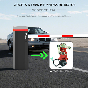 HCW Otomatik Yüksek Hızlı Bariyer Kolu, Soğuk Haddelenmiş Çelik Galvanizli Toz Boyalı Yansıtıcı Işıklı Trafik QR - Product Image 2