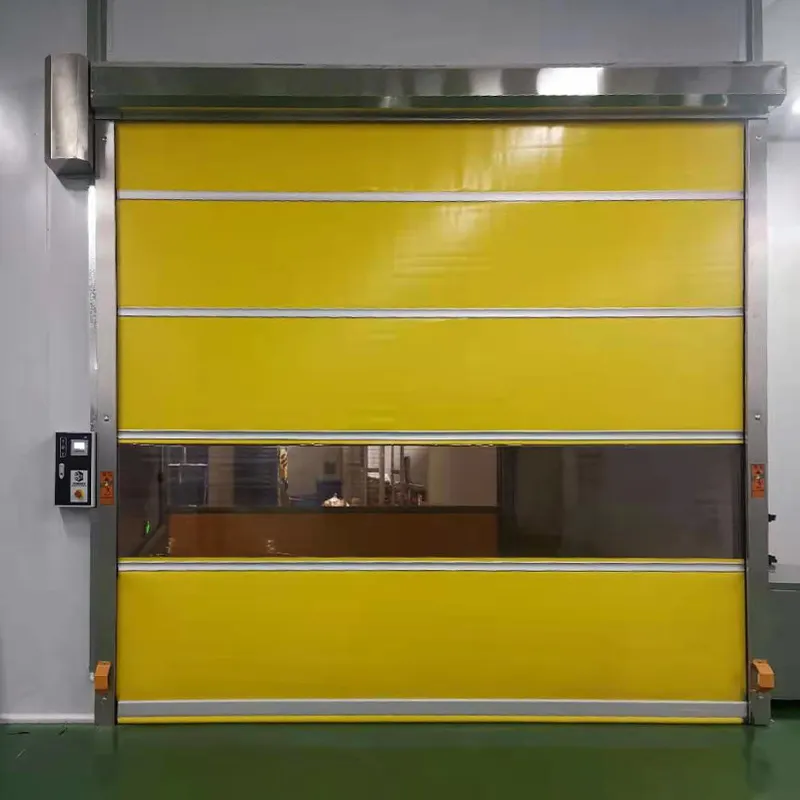 Industrielle Werkstatt für schnell rollende Türen Automatisches Induktion heben Schnelle Tür PVC Hochgeschwindigkeits-Roll-Up-Schnell verschluss tür.