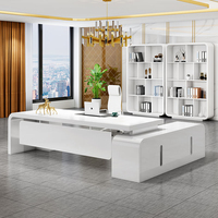 Bureau de direction moderne haut de gamme, mobilier de bureau de luxe, bureau de direction pour PDG, PDG, directeur général